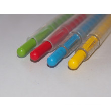 Hochwertiger 12 Farben Twist-up Crayon für Schulkinder